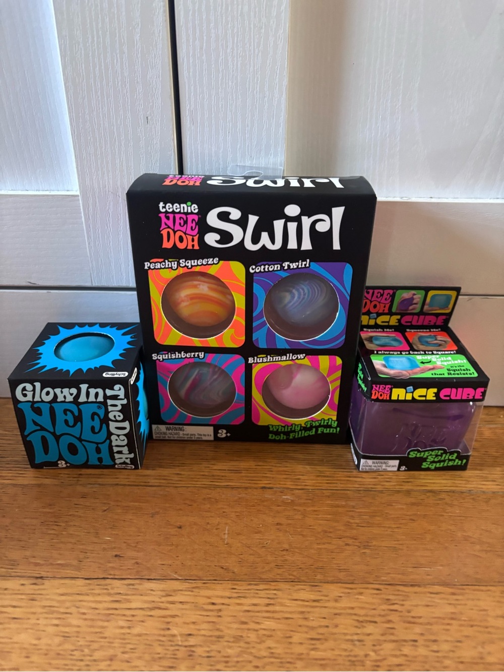 Needoh bundle- swirls, glow in the dark, nice cube. SHIPS TODAY!